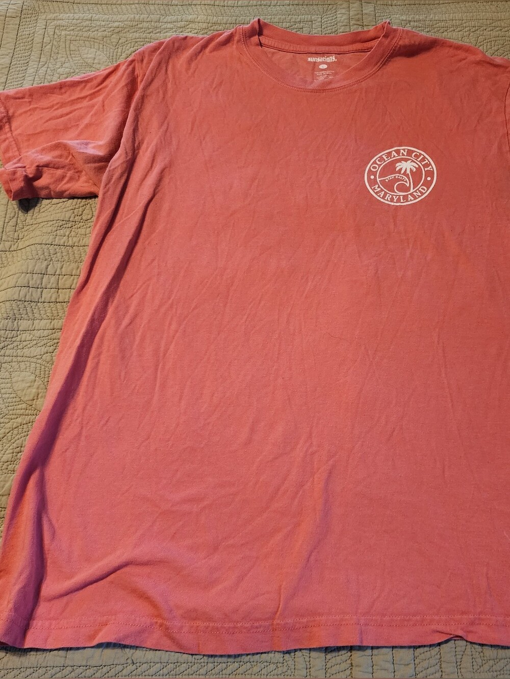 Ocean City Maryland Short Sleeve T‑Shirt - Coral